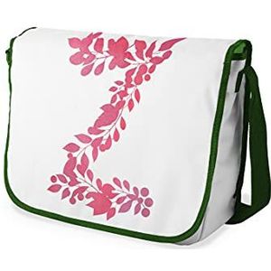 Bonamaison Digitaal bedrukte Messenger schooltas met kaki riem voor meisjes en jongens, boodschappentassen voor scholieren, schoudertassen, grootte: 29x36 cm