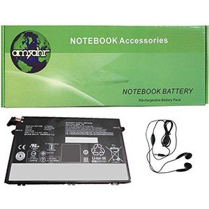 Amsahr Vervangende Laptop Batterij voor Lenovo 01AV447, L17M3P52, ThinkPad R480(20KRA009CD) E595 - Inclusief Stereo Oortelefoon