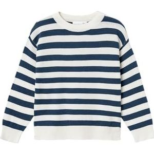 NAME IT Nmfviranja Ls Knit gebreide trui voor meisjes, dark denim, 86