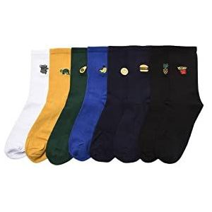 Trendyol Man met slogan 8 pack gebreide sokken, zeer kleurrijk, Tek Ebat, Zeer kleurrijk, One Size