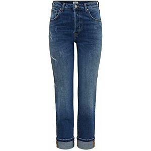 ONLY Vrouwelijke Straight Fit Jeans ONLScarlett Life HW, blauw (medium blue denim), 30