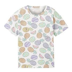 TOM TAILOR T-shirt voor meisjes, 35359 - Multicolor Anananas Print, 92/98 cm