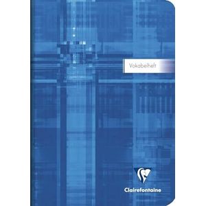 Clairefontaine 36879Cpack - verpakking met 10 woordenboekjes/adresboeken (DIN A5, 14,8 x 21 cm gelinieerd, met 1 middenstreep, 90 g, 32 vellen) 1 pak op kleur gesorteerd