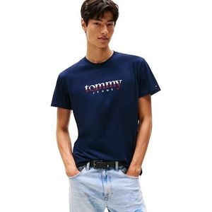 Tommy Jeans - Shirt - Navy/Rood/Wit