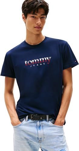 Tommy Jeans - Shirt - Navy/Rood/Wit