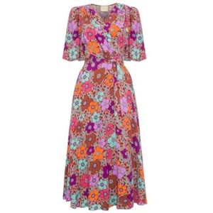 Swing Fashion Frida_kolorowa cocktailjurk voor dames, Meerkleurig, 36
