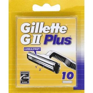 Gillette GII Plus Scheermesjes Voor Mannen - 10 Navulmesjes