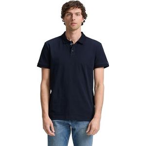 TOM TAILOR Poloshirt voor heren, 10668 - Sky Captain Blue, M