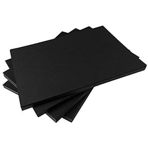 Hawksbill Papieren multifunctionele zwarte kaart, 220 g/m², 25 stuks dikke, premium, gladde en scherpe zwarte A3-kaarten, dikke kaart voor het maken van briefpapier, thuis of op kantoor en kunst of
