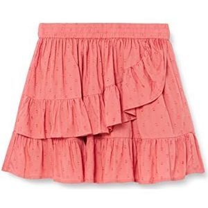 Noa Noa miniature Mini gestructureerde dot-rok voor meisjes, Apricot Brandy, 10 Jaar