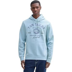 TOM TAILOR Sweatshirt voor heren, 34591 - Midden Hemelsblauw, XXL