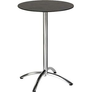 Best Firenze 70 cm rond zilver/Ardesia statafel, tuintafel, bistrotafel, partytafel