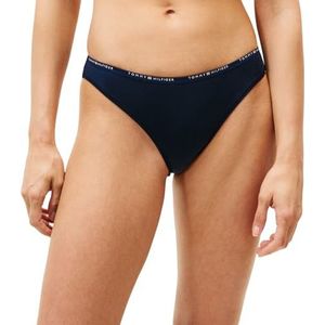 Tommy Hilfiger Dames CHEEKY BIKINI UW0UW0UW05742 Coördinatenslip, Blauw, XS, Blauw (Donker Nacht Marine), XS