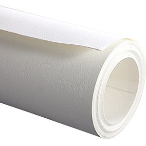 Clairefontaine 96701C Etival Aquarelpapier, wit, 100% cellulose, fijne korrel, 1,3 x 10 m, 300 g