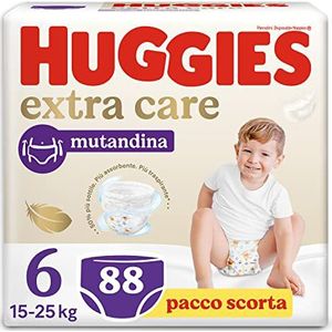 Huggies Extra Care Luierslipje Maat 6 (16-30Kg), 4 verpakkingen van 22 luiers - 4520 Gr- (verpakking kan variëren)