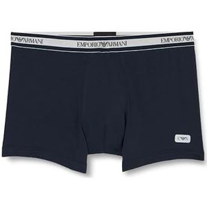 Emporio Armani Heren Heren Shiny Logo Band Boxer Shorts, marineblauw, L