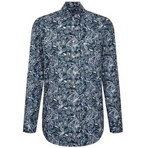 Seidensticker - Chemise - Turquoise - 100% Katoen - Popeline