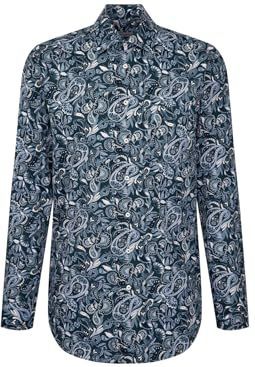 Seidensticker - Chemise - Turquoise - 100% Katoen - Popeline