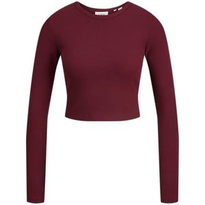 JJXX - JXFELINE - Shirt - Karmijnrood - Lange Mouw