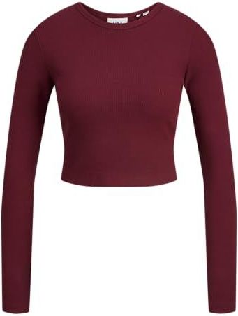 JJXX - JXFELINE - Shirt - Karmijnrood - Lange Mouw