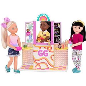 Glitter Girls GG57165C1Z GG Drive-Through Window Set - Deluxe Play Food & Pretend Restaurant Speelset voor 14"" poppen - Speelgoed, Kleding en Accessoires voor kinderen vanaf 3 jaar