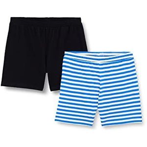 ONLY Onlmay High Waist Stripe JRS Shorts voor dames, 2 stuks, zwart, S, zwart, S