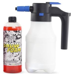 FULLCARX Shampoo met automatische elektrische drukspuit, actief schuim, pH-neutraal schuim, met accu en USB-oplader, buitenreiniging van de auto, professionele detailingproducten