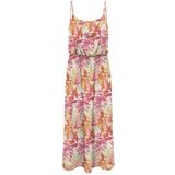 Kleed - Bloemenprint - Viscose - Mouwloos - Gedrapeerd