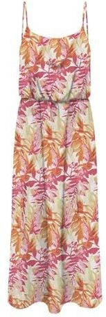 Kleed - Bloemenprint - Viscose - Mouwloos - Gedrapeerd