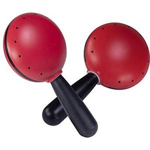 Halilit Hi-Lo Maracas (Pair). High-end Hand Shaker Percussion Musical Instrument. Percussionists of All Levels. Teens & Adults. Built to Last (Red)