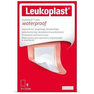 Leukomed T plus 5 cm x 7,2 cm 5 stuks