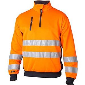 Top Swede 13602902207 Model 136 waarschuwingsbescherming sweatshirt, oranje/marine, maat XL