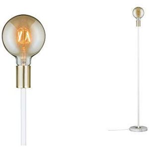 Paulmann 79615 Neordic Nordin vloerlamp max. 1x20W vloerlamp voor E27 lampen Vloerlamp wit/goud mat 230V marmer/metaal zonder gloeilampen