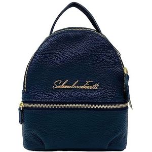 Salvadore Feretti Women's Backpack-Bag SF0580 rugzak, marineblauw, navyblauw, Medium