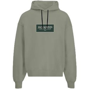 JACK & JONES Jorgreene Sweat Hood FST, zeegras, XXL