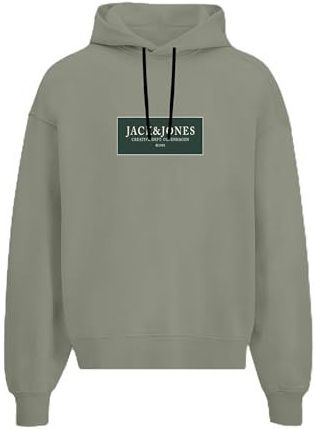 JACK & JONES Jorgreene Sweat Hood FST, zeegras, XXL