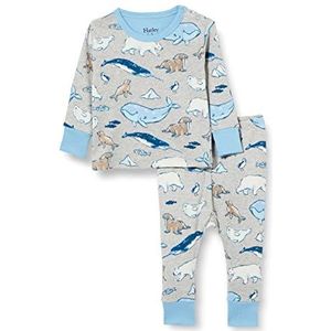 Hatley Organic Cotton Pyjamaset met lange mouwen voor jongens, Arctic Animals, 12 Maanden