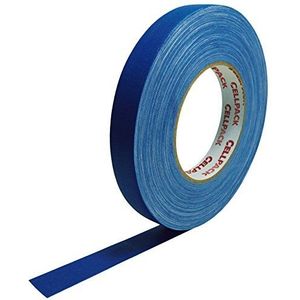 Cellpack, Nr. 90, afmetingen 50 m x 50 mm x 0,305 mm (lengte x breedte x dikte), blauw, stoffen tape, gecoat katoen