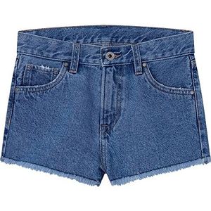 Pepe Jeans Patty Short Pants voor meisjes, blauw (denim-jr6), 4 Jaren