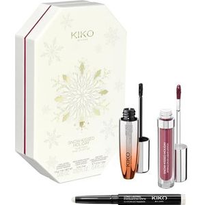 KIKO Milano - Snow-Kissed Holiday Glam-Faves - Make-upcadeauset - Vollermakende Mascara - Matte tot Glanzende Lippenstift - Oogschaduwstick