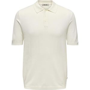 ONLY & SONS Poloshirt voor heren, cloud dancer, S