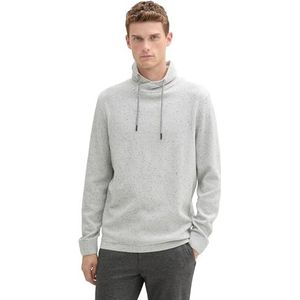 TOM TAILOR heren trui, 36971 - Light Grey Melange Neps, S