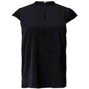 Blouse - Effen - Blouseshirt - Satijn - Normale Pasvorm - Kwartmouw
