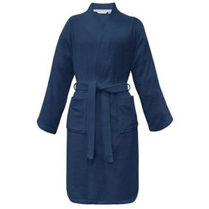 Herding Tom Tailor Kimono-badjas, maat L, 100% katoen, Classic Bathrobe Blue (Dark Navy)