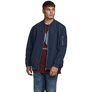 Jack & Jones Plus Jjerush Bomber Ps Noos Bomberjack voor heren, navy blazer, 3XL