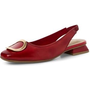 Marco Tozzi Dames 2-29403-44 ballerina's, rood, 36 EU, rood, 36 EU