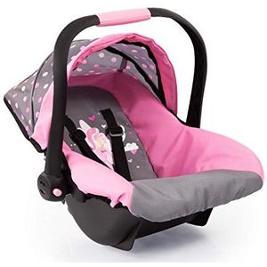 Bayer Design 67966AA Deluxe Car Seat autostoeltje voor poppen, grijs, Fee