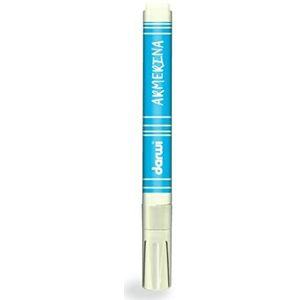 DARWI Armerina keramische verf, marker, kant, 2 mm, 6 ml, wit