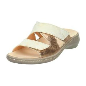 Think! dames CAMILLA chromfrei gegerbte nachhaltige Pantolette, PUDER/KOMBI 5050