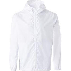 Mukua Stockton windjack, uniseks, wit, maat XXL, Wit, XXL